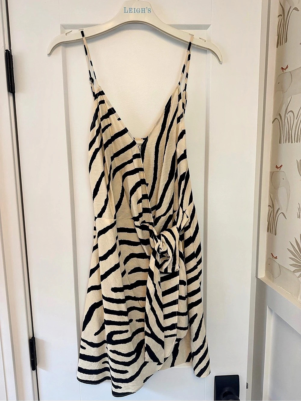 H&M Wrap Dress Zebra Print Mini Dress